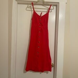 Japna red tank midi dress size medium